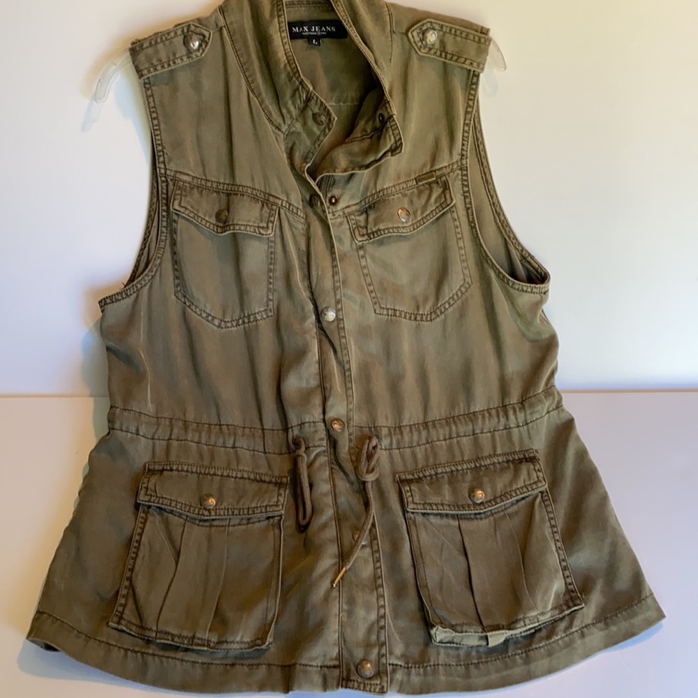 Max Jeans Safari Vest sz L